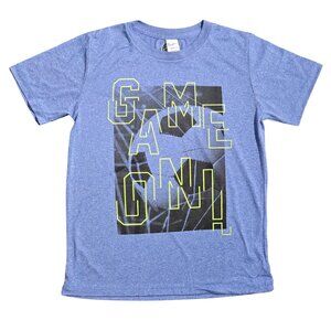 NWOT | Lost Gods Boys "Game On!" Blue Heather Graphic T-Shirt | Youth Medium